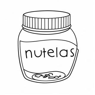 Nutella Jar Coloring Page | Nutella 塗色頁