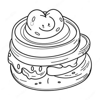 Nutella Spread on Toast Coloring Page | Nutella 塗色頁