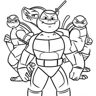 Rise of the TMNT Coloring Page