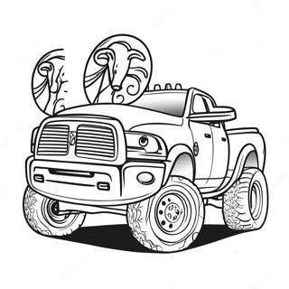 Ram Truck Coloring Page | Ram Truck 塗色頁
