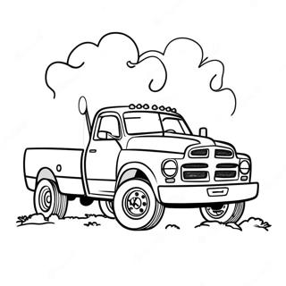 Classic Ram Truck Coloring Page | Ram Truck 塗色頁