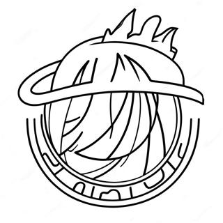 Miami Heat Logo Coloring Page | Miami Heat 塗色頁