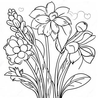 Festive Shavuot Flowers Coloring Page | Shavuot 塗色頁