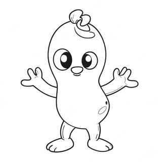 Peely Character Coloring Page | Peely 塗色頁