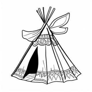 Teepee Coloring Page | Teepee 塗色頁