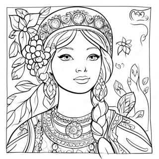 Russian Coloring Page | Russian 塗色頁