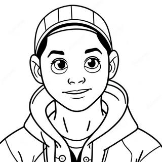 Miles Morales Spiderman Coloring Page