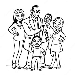 Proud Family Coloring Page | Proud Family 塗色頁