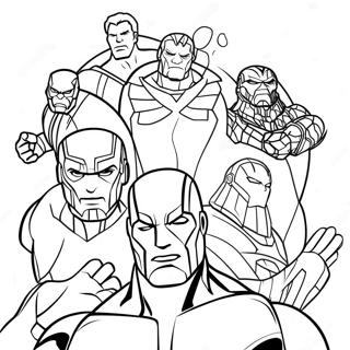 Avengers Infinity War Coloring Page | Avengers Infinity War 塗色頁