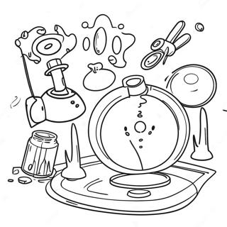 Exciting Physics Experiments Coloring Page | Physics 塗色頁