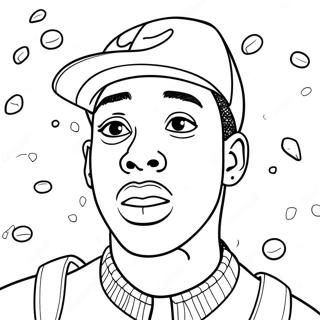 Tyler the Creator Coloring Page | Tyler the Creator 塗色頁