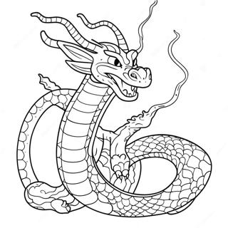 Shenron Dragon Coloring Page | Shenron 塗色頁
