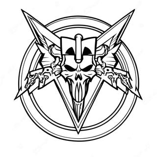 Metallica Logo Coloring Page | Metallica 塗色頁