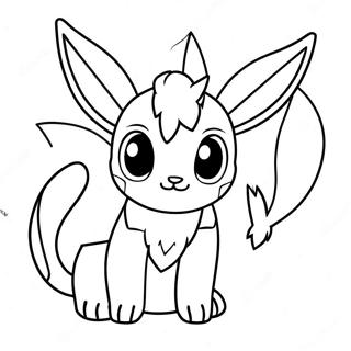 Glaceon Coloring Page | Glaceon 塗色頁