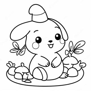 Pompompurin Coloring Page | Pompompurin 塗色頁