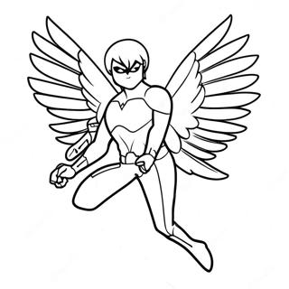 Nightwing Wings of Fire Coloring Page | Nightwing Wings of Fire 塗色頁