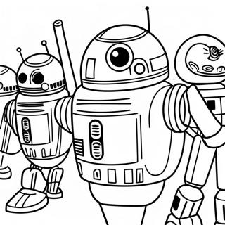 Clone Wars Droid Army Coloring Page | Clone Wars 塗色頁