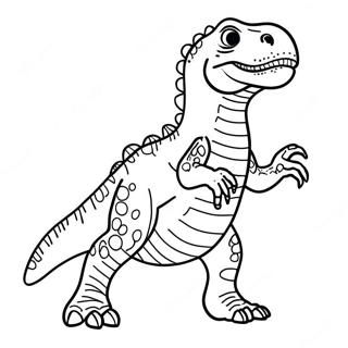 T Rex Coloring Page | T Rex 塗色頁