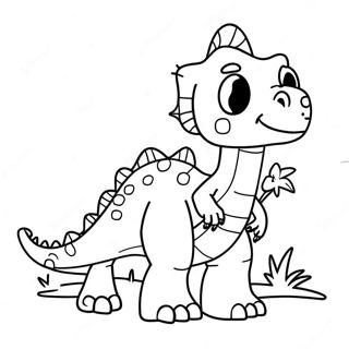 Dinosaur Valentines Coloring Page | Dinosaur Valentines 塗色頁