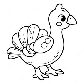 Baby Turkey Coloring Page | Baby Turkey 塗色頁