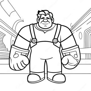 Wreck It Ralph Coloring Page | Wreck It Ralph 塗色頁