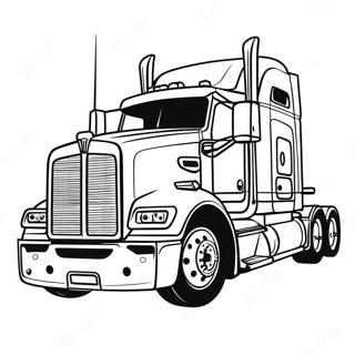 Kenworth Truck Coloring Page | Kenworth Truck 塗色頁