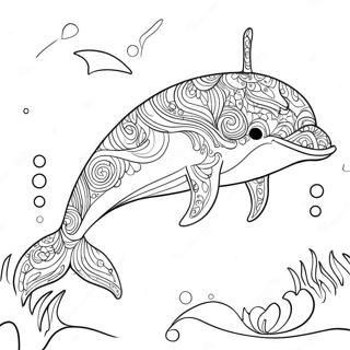 Cute Whale Coloring Page | Cute Whale 塗色頁