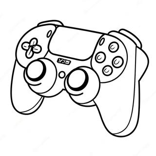 PS5 Controller Coloring Page | PS5 Controller 塗色頁