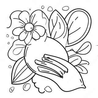 Colorful Smell Exploration Coloring Page | Five Senses for Preschool 塗色頁