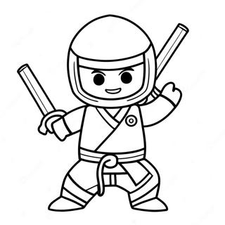 Nya Ninjago in Action Coloring Page | Nya Ninjago 塗色頁
