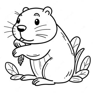 Beaver Coloring Page | Beaver 塗色頁