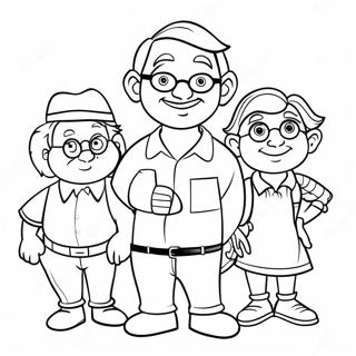 Whimsical Adventures in Odyssey Characters Coloring Page | Adventures in Odyssey 塗色頁