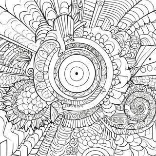 Optical Illusion Coloring Page