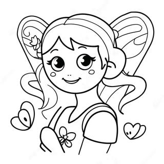 Magical Fairy Girl Coloring Page | Fantasy Girl 塗色頁