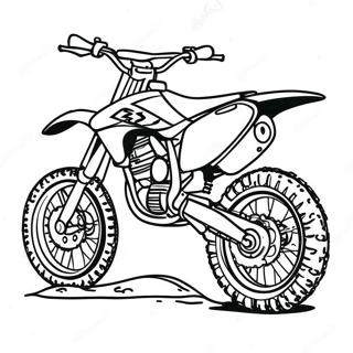 Dirt Bike Coloring Page | Dirt Bike 塗色頁