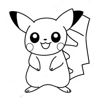 Charming Pikachu Pokemon Go Coloring Page