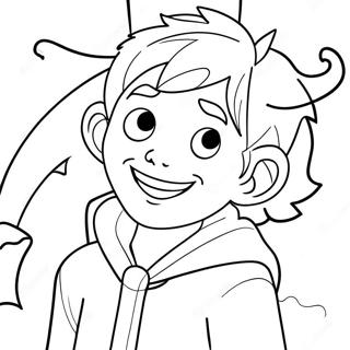 Charming Jack Frost Coloring Page | Jack Frost 塗色頁