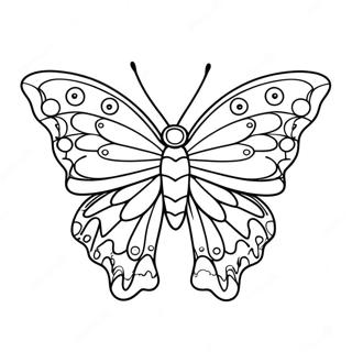 Colorful Silkwing Butterfly Coloring Page | Silkwing 塗色頁