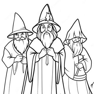 Wizards Coloring Page | Wizards 塗色頁