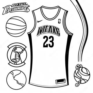 NBA Jersey Coloring Page | NBA Jersey 塗色頁