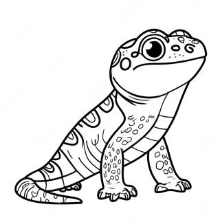 Leopard Gecko Coloring Page | Leopard Gecko 塗色頁