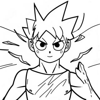 Killua with Lightning Powers Coloring Page | Killua 塗色頁