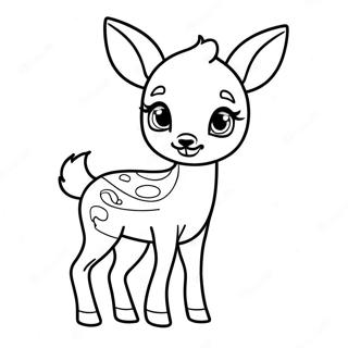 Baby Deer Coloring Page | Baby Deer 塗色頁