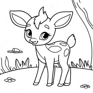 Bambi Coloring Page | Bambi 塗色頁