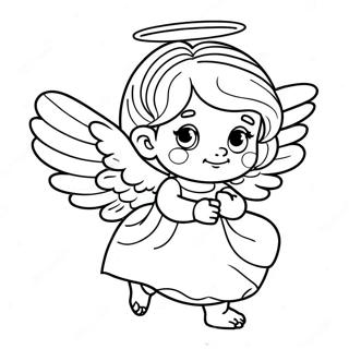 Little Angel Coloring Page