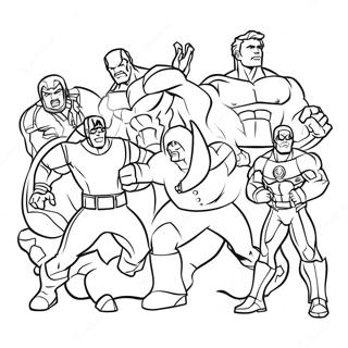 Avengers Christmas Coloring Page | Avengers Christmas 塗色頁
