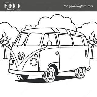 Van Coloring Page | Van 塗色頁