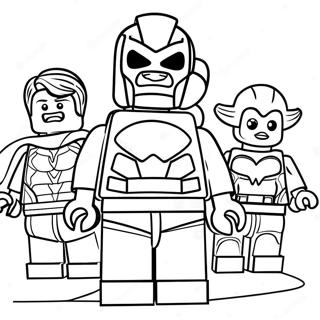 Lego Avengers Coloring Page