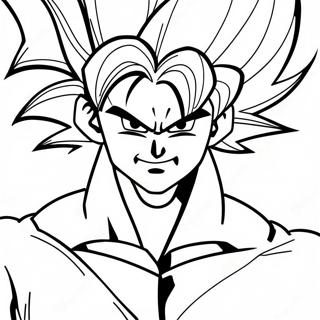 Super Saiyan Goku Coloring Page
