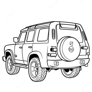 SUV Coloring Page | SUV 塗色頁